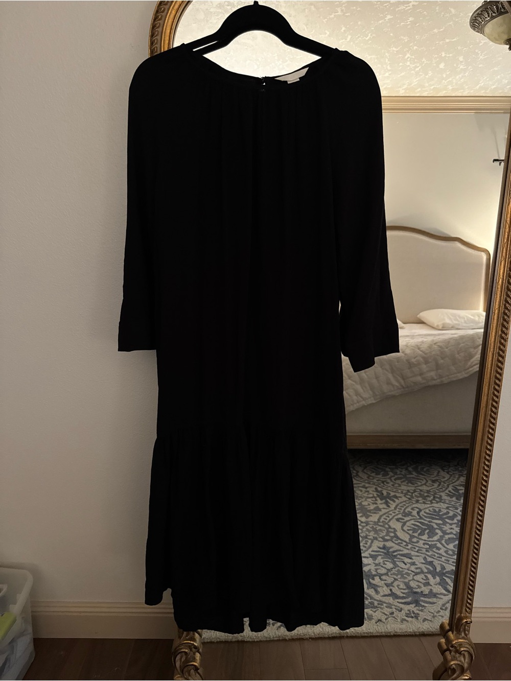 H&M Black Long Sleeve Maxi Dress